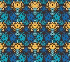 Seamless patern of dayak ethnic pattern.traditional Indonesian fabric motif.borneo pattern. vector design inspiration. Creative textile for fashion or cloth