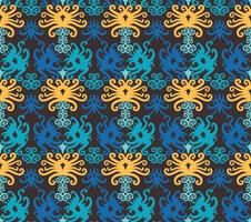 Seamless patern of dayak ethnic pattern.traditional Indonesian fabric motif.borneo pattern. vector design inspiration. Creative textile for fashion or cloth