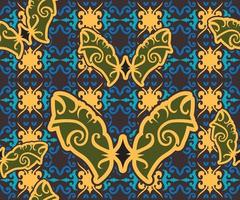 Seamless patern of dayak ethnic pattern.traditional Indonesian fabric motif.borneo pattern. vector design inspiration. Creative textile for fashion or cloth