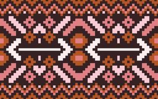 hermoso patrón abstracto étnico azteca sin costuras en bordado tribal, folclórico, diseño de arte chevron. estampado de adornos de arte geométrico.diseño para alfombras, papel tapiz, ropa, envoltura, tela,