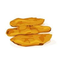Banana fry also known Pazham Pori is a south indian snack vector illustration