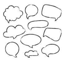 Set of speech bubbles vector