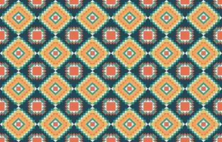Geometric ethnic pattern embroidery design for background vector