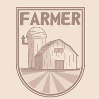 logo farming. can be used for labels, icons, logos, templates, product tags, and so on vector