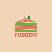 pudding logo. can be used for various business and other purposes. templates, logos, icons and so on vector