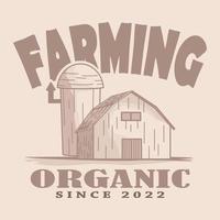 logo farming. can be used for labels, icons, logos, templates, product tags, and so on vector