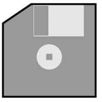 diskette floppy disk 3 inches pixel 8 bits retro classic vintage design for websites, apps, animations, social media, technology stores, computer repair, graphic design and advertising vector