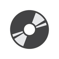 vector illustration of CD cassette icon, VCD, flat design CD cassette.