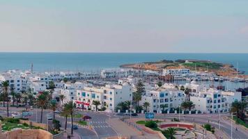 Hafen von Monastir und das Mittelmeer, Tunesien video