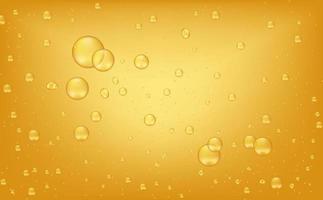 Organic Oil drop Yellow liquid droplet. Olive or engine oil splash. Fish oil Vitamin droplet vector