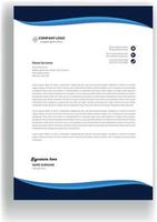 Modern business letterhead pad design template. Clean and attractive design vector