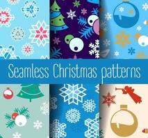 New Year Christmas seamless colorful background. Seamless repeating pattern.