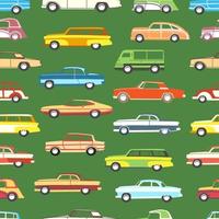 Seamless pattern of decorative background of cars vector