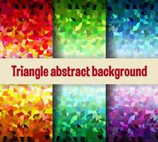 fondo de mosaico de malla triangular multicolor, plantillas de diseño creativo vector