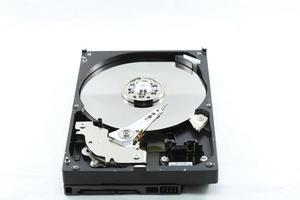 Disk drive inside of hard disk photo