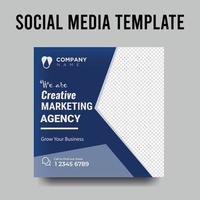 social media post template collection and web internet ads design vector