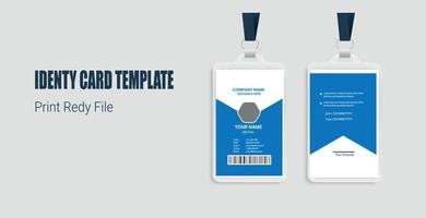 Abstract professional id card design templates vector