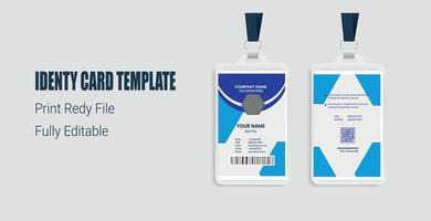 Abstract professional id card design templates vector