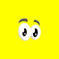 Eye icon illustration for cartoon vector