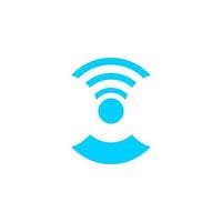 Wireless network symbol illustration design vector