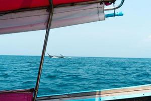 Boat trips on the seas and islands,Travel on a long-tail boat photo