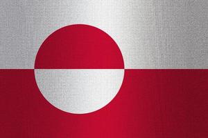 Flag of Greenland on stone photo