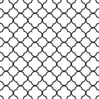 pattern design with quatrefoil figures. Chevron pattern vector