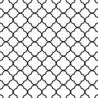 pattern design with quatrefoil figures. Chevron pattern vector