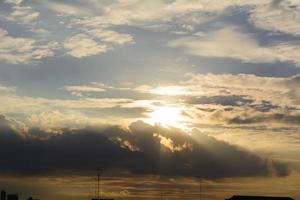 Golden Sky And Clouds photo