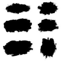 Collection of vector brush hand drawn graphic element. Set of vector brush strokes isolated on white background. vector illustration.