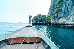 Boat trips on the seas and islands,Travel on a long-tail boat photo