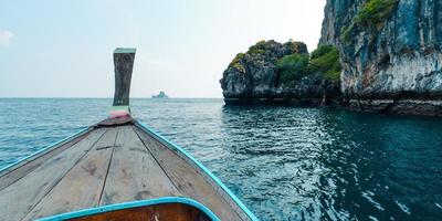 Boat trips on the seas and islands,Travel on a long-tail boat photo
