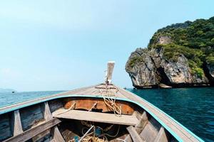 Boat trips on the seas and islands,Travel on a long-tail boat photo