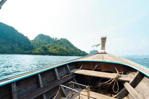 Boat trips on the seas and islands,Travel on a long-tail boat photo