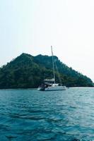 Boat trips on the seas and islands,Travel on a long-tail boat photo