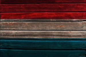 Flag of Luxembourg on wood photo