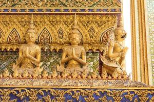 Wat Phra Kaew es un hito de la Tailandia. foto