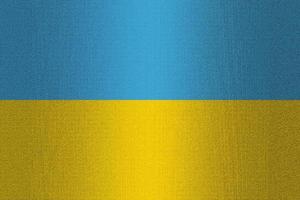 Flag of Ukraine on stone photo