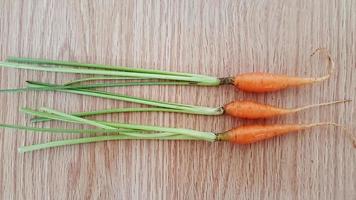 The baby carrot on the chopping block. photo