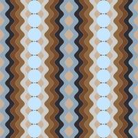 fondo abstracto con ondas y círculos vintage semitono pastel vector patrón sin costuras