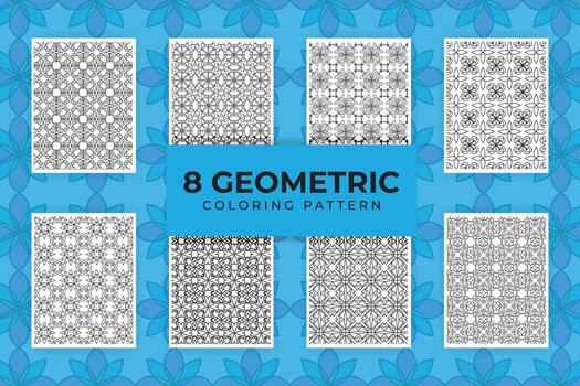 Coloring Digital pattern vector