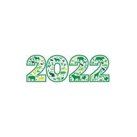 happy new year  2022 zoo animal  logo  vector  template  illustration  background  text  design