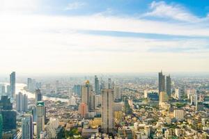 Beautiful cityscape with architecture and building in Bangkok Thailand photo