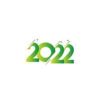 happy new year 2022 typography gradient logo vector illustration background texs design