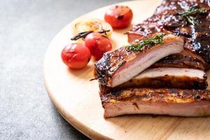grilled barbecue ribs pork