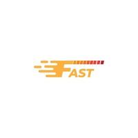 typography  fast  speed  delivery  logo  vector  symbol  icon  template  modern  illustration  design