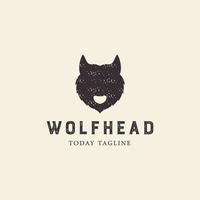 wolf head wolf  logo design vector icon illustration graphic creative idea