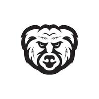 cabeza de oso oso polar mascota logotipo diseño vector icono ilustración gráfico idea creativa