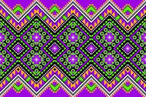 Seamless geometric ethnic asian oriental and tradition pattern design for texture and background. Silk and fabric pattern decoration for carpet, clothing, wrapping and wallpaper vector