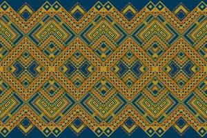 Diseño de patrón de tradición y oriental asiático étnico geométrico sin costuras para textura y fondo. decoración de patrones de seda y tela para alfombras, prendas de vestir, envolturas y papel tapiz vector